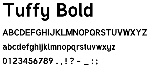 Tuffy Bold font